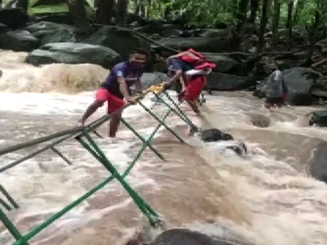 Over 40 Rescued From Waterfalls After Footbridge Collapses In Goa