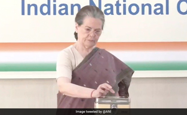 Watch: What Sonia Gandhi Said After Voting In Congress President Polls