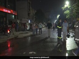 Massive Fire At Noida Pathology Lab Doused, No Casualty Massive Fire At Noida Pathology Lab Doused, No Casualty