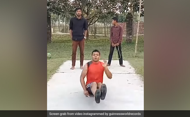 Watch: Bangladesh Man Does 117 Bum Skips In 30 Seconds, Sets Guinness World Record