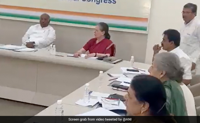 Mallikarjun Kharge Chairs First Poll Committee Meet As Congress Chief