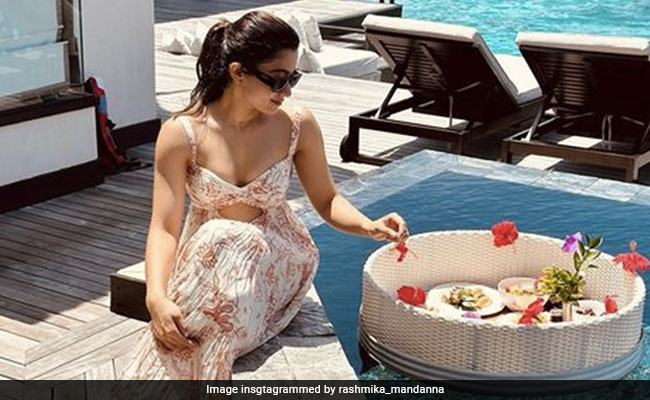 Rashmika Mandanna's Pretty Printed Cutout Maxi Dress Sums Up Maldives Holiday Style Perfectly Well