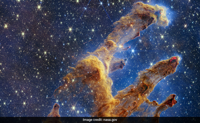 NASA's James Webb Telescope Captures The Iconic "Pillars Of Creation" In Stunning New Image