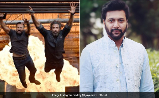 <i>Ponniyin Selvan</i> Star Jayam Ravi Congratulates Hrithik Roshan And Saif Ali Khan's <i>Vikram Vedha</i>: "I'm Not Surprised" <i>Ponniyin Selvan</i> Star Jayam Ravi Congratulates Hrithik Roshan And Saif Ali Khan's <i>Vikram Vedha</i>: "I'm Not Surprised"