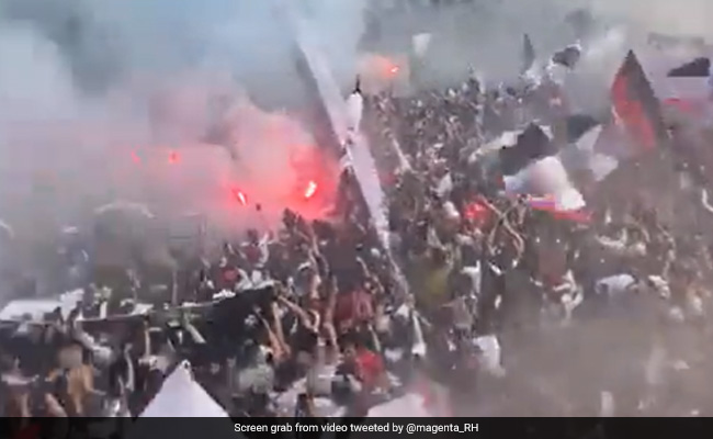 Terrifying Footage Shows Football Stadium Roof Collapsing On Cheering Colo Fans, Several Injured