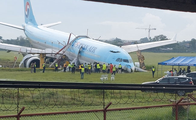 Korean Air Jet Overuns Runway In Philippines, No Injuries Reported