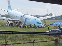 Korean Air Jet Overuns Runway In Philippines, No Injuries Reported Korean Air Jet Overuns Runway In Philippines, No Injuries Reported