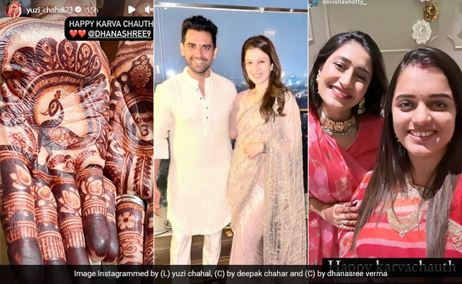 Karwa Chauth 2022 : भारतीय क्रिकेटर्स की पत्नियों ने कुछ ऐसे सेलिब्रेट किया करवा चौथ, देखें Photos और Video