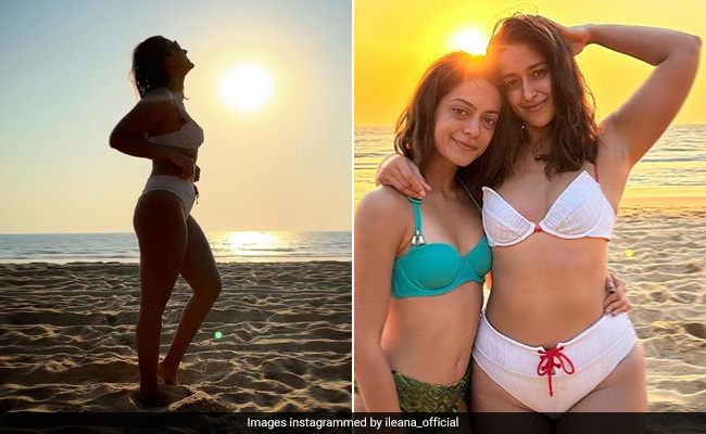 Ileana D'Cruz Had A Bright And Sunny Diwali 2022 Dressed In A Chic White Swim Set