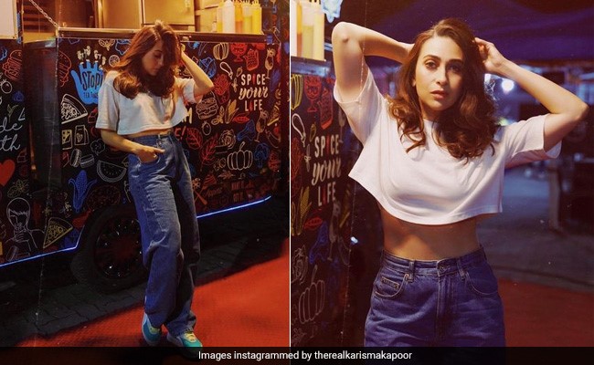 Never Have We Ever Seen A White T-Shirt And Blue Jeans Look As Casually Chic Than On Karisma Kapoor