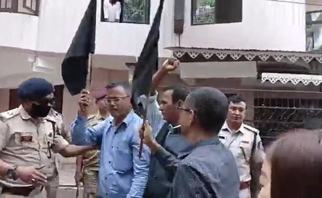 Watch: Amit Shah Shown Black Flags In Sikkim, 9 Arrested