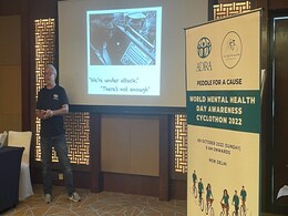Delhi Sees Cycle Rally To Create Awareness On Mental Health Delhi Sees Cycle Rally To Create Awareness On Mental Health