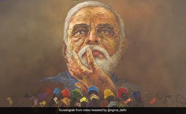 Video: PM Modi Inspired Artwork Inaugurated At Delhi's Top Art Gallery