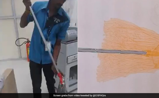 Video: Gold Worth Rs 70 Lakh Found Concealed In A Cleaning Mop Handle At Chennai Airport