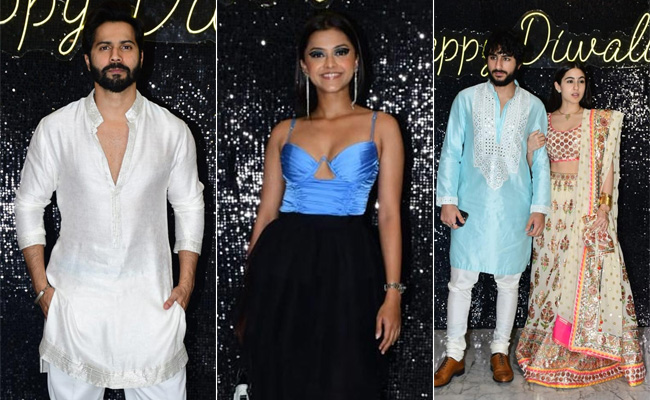 Diwali 2022: Sara-Ibrahim Ali Khan, Yohani, Varun Dhawan And Other Stars Lit Up Krishan Kumar's Bash