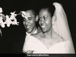 Barack Obama Wishes Wife Michelle On 30th Anniversary, Posts Pic From Wedding Barack Obama Wishes Wife Michelle On 30th Anniversary, Posts Pic From Wedding