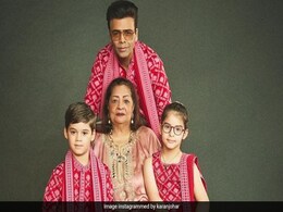 Diwali Greetings From Karan Johar, Mom Hiroo And Kids Yash, Roohi Diwali Greetings From Karan Johar, Mom Hiroo And Kids Yash, Roohi