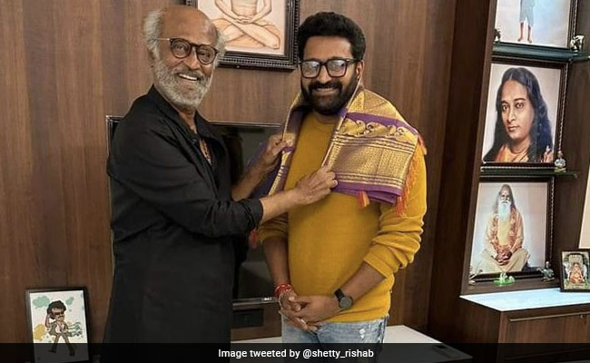 What <i>Kantara</i> Director Rishab Shetty Posted After Meeting Rajinikanth