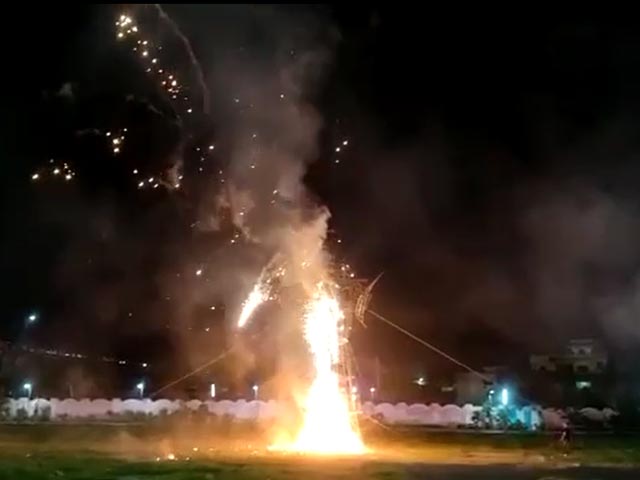 Watch: They Set Fire To Ravan On Dussehra Night. He Decided To Fire Back