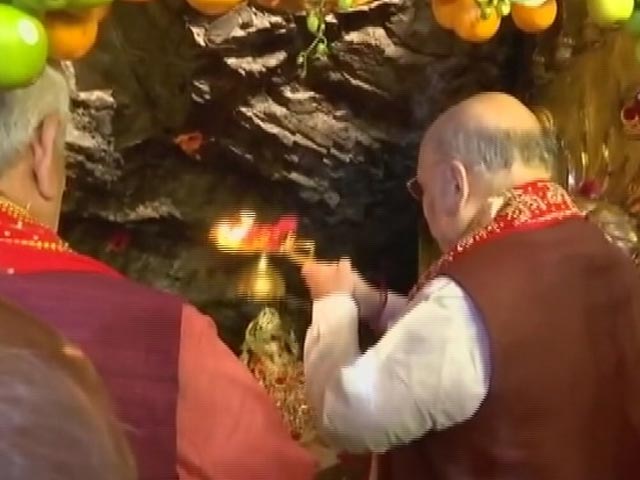 Watch: Amit Shah Offers Prayers At Vaishno Devi Temple In Jammu