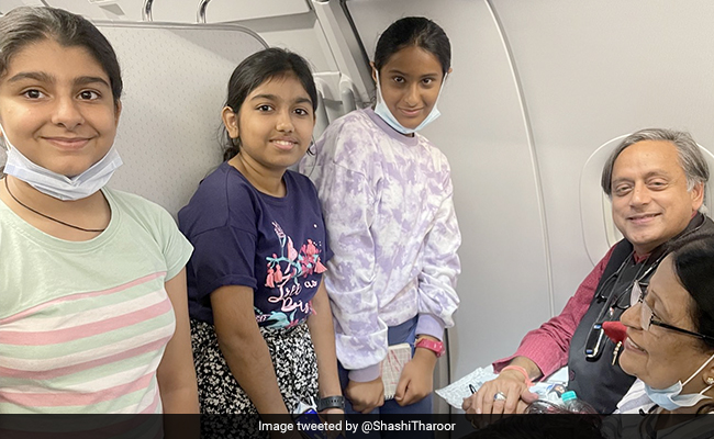 Shashi Tharoor Gets "Special Welcome" On IndiGo Flight, Shares Pic