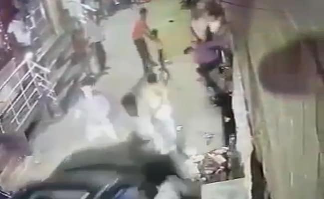 Video Suv After Argument With Biker Runs Over 3 In Narrow Delhi Lane