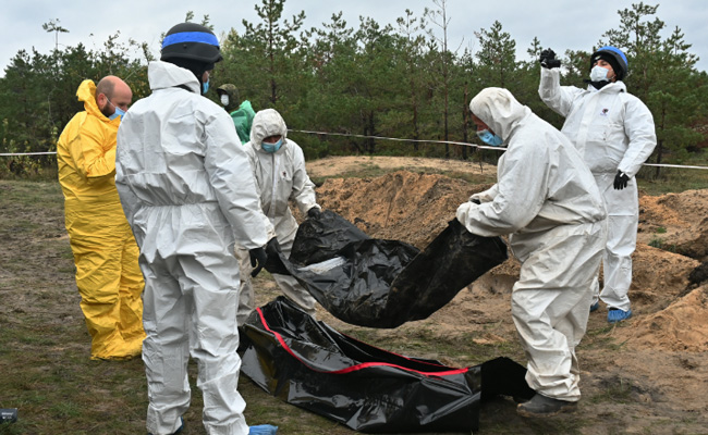 Dozens Of Civilian Bodies Exhumed From Recaptured Donetsk Towns: Ukraine