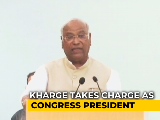 "To Fight Politics Of Lies...": Mallikarjun Kharge After Taking Charge Of Congress