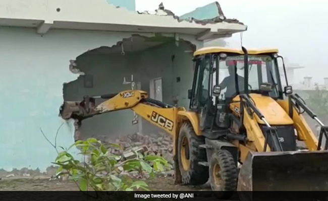 Gangster's House, Allegedly Built On Panchayat Land, Bulldozed In Haryana