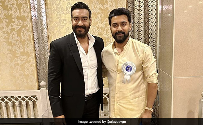 Ajay Devgn Has A Special Message For His "Fellow Best Actor Award Winner" Suriya