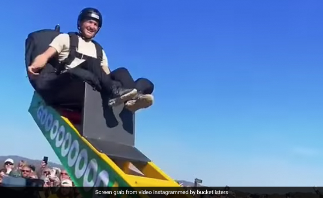 Watch: 'Human Catapult' Launches US Man Into Air