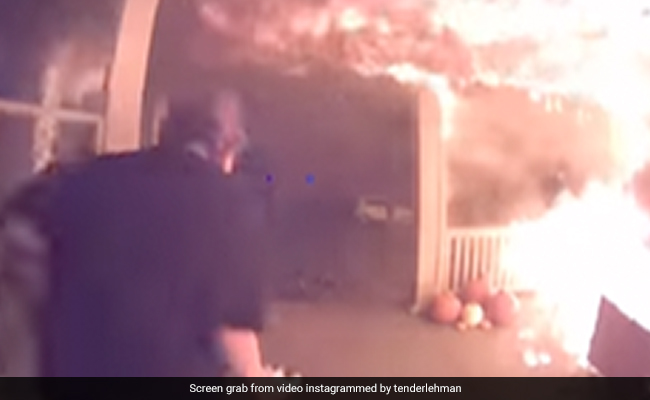 Video: US Man Saves Four Siblings From House Fire After Making Wrong Turn