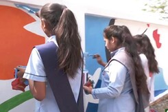 Students From Ayodhya Participate In Street Art To Spread The Message Of Good Health Students From Ayodhya Participate In Street Art To Spread The Message Of Good Health