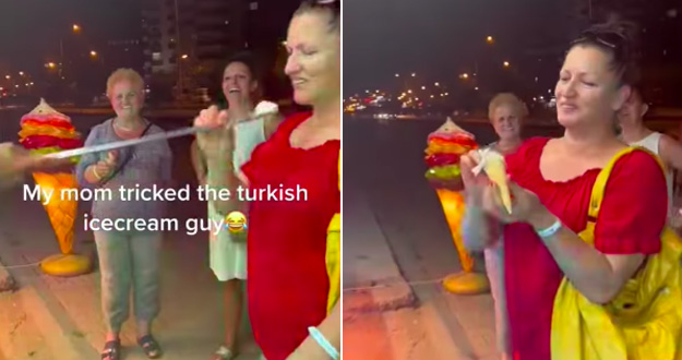 Viral Video: Woman Pranks Turkish Ice Cream Vendor; Steals Ice Cream