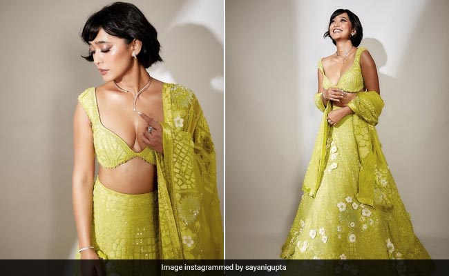 Sayani Gupta Is The Most Fashionable Diwali Light We Deserve In A Stunning Lime Green <i>Lehenga</i>