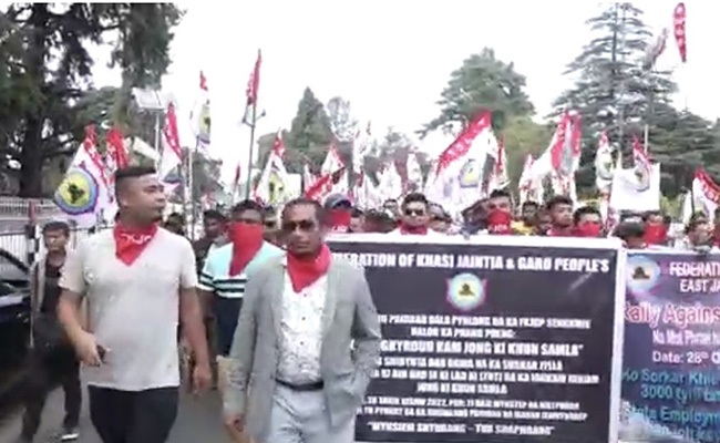 Video: Shillong Rally Against Unemployment Turns Violent, Several Injured