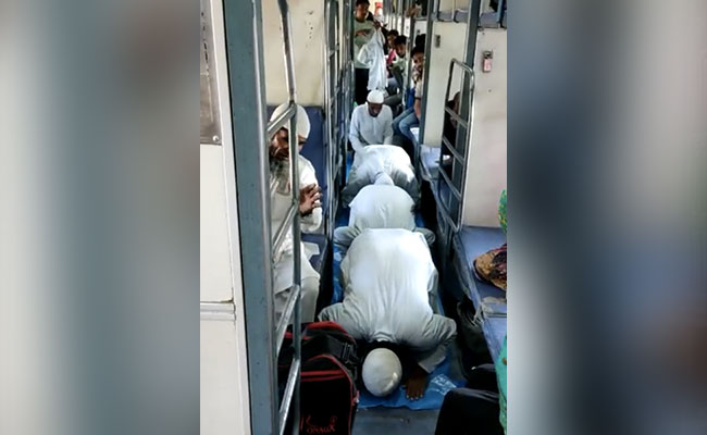Video Of Namaz Inside Train Sparks Fresh Row, UP Cops Say Probe On