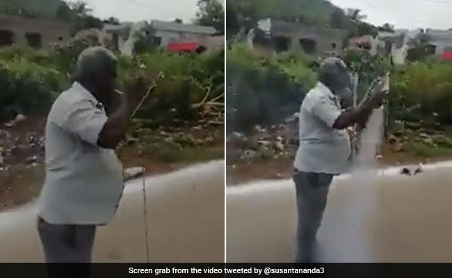 "Cheapest Rocket Launch": Man's Unusual Way Of Lighting Firecrackers Stuns Internet
