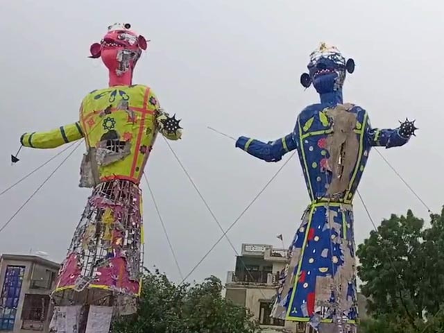 Hours Before Effigy-Burning, Rain Damages Ramlila Ground In UP's Hapur