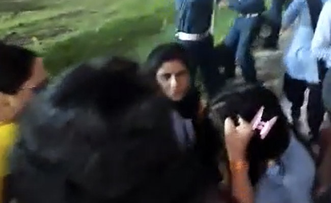 Video: Hair Pulled, Slaps As Noida Apartments' Residents, Guards Clash