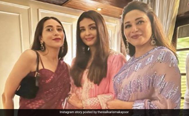 Diwali 2022: Aishwarya Rai Bachchan, Karisma Kapoor And Madhuri Dixit In A Viral Pic From Last Night's Party