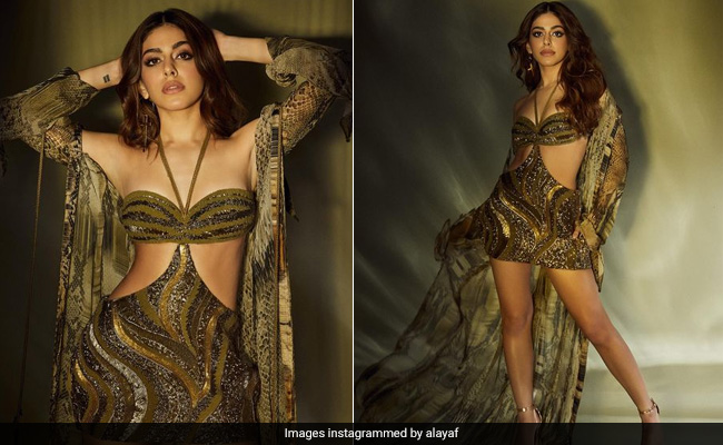 We're Trying But Can't Look Past Alaya Furniturwalla's Washboard Abs In Her Cutout Dress