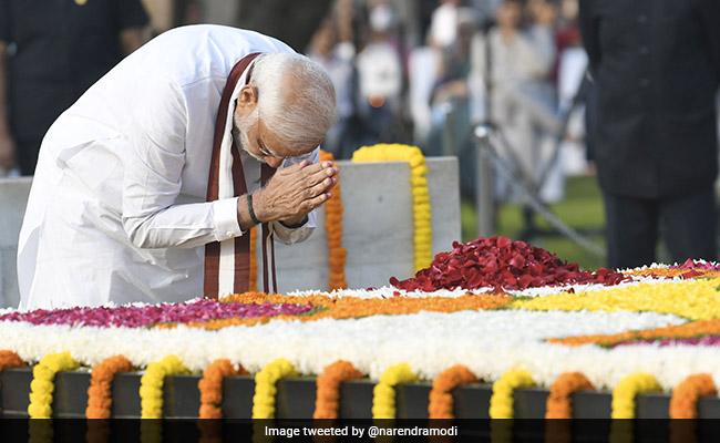 Watch: PM Modi Pays Tributes To Mahatma Gandhi On His Birth Anniversary