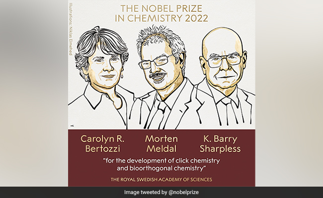 Chemistry Nobel Goes To 3 Scientists "For Development Of Click Chemistry"