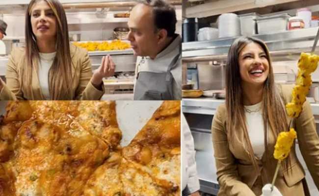 न्यूयॉर्क के अपने सोना रेस्तरां में खाना बनाना सिख रही हैं प्रियंका चोपड़ा, कबाब बनाने में सेफ ने यूं की मदद 