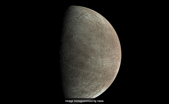 NASA's Juno Spacecraft Shares New Image Of Jupiter's Moon Europa