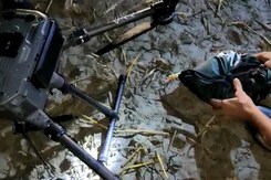 12-kg Drone, Carrying "Consignment", Shot Down Along Pak Border In Punjab 12-kg Drone, Carrying "Consignment", Shot Down Along Pak Border In Punjab