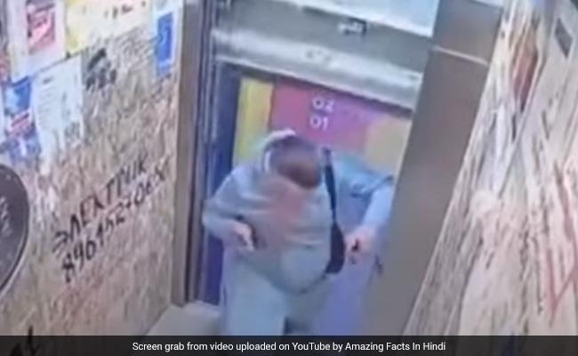Caught On Camera: Russian Man Nearly Gets His Head Cut Off Due To Broken Lift