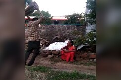 Video: Maharashtra Woman Injured After Son Tries To Smash Her Head Video: Maharashtra Woman Injured After Son Tries To Smash Her Head