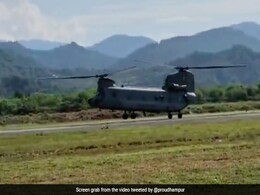 Skies Roar In Jammu As Rafale Jets, Chinook Choppers Take Part In Air Show Skies Roar In Jammu As Rafale Jets, Chinook Choppers Take Part In Air Show